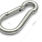 sprookber Stainless Steel Carabiner Spring Snap Hook - 304 Stainless Steel Heavy Duty Clips, Set of 4