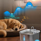 Dog Water Fountain for Large Dogs, 8L/2.1Gal Stainless Steel Pet Water Fountain with Water Level Window, Automatic Dog Water Bowl Dispenser for S-L Dogs and Multi-Pets (with 6pcs Filters)