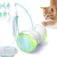 Remote Control Cat Toy with Auto Mode - Interactive Cat Toy Feather for Indoor, Moving Cats Catnip Toys & LED to Keep Bored Cats Active & Entertained