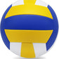 Magicorange Volleyball, 6 Pack Official Size 5 Volleyballs- PU Leather Indoor Outdoor Soft Touch Recreational Volleyballs for Beach Play, Game,Gym,Training -Includes Ball Pump