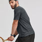 MIER Men's Quick Dry Workout Shirts Moisture Wicking Running Athletic Performance T-Shirts Recycled Polyester Top Tee