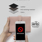 RFID Passport Holder Travel Wallet for Women, Leather Passport Cover Wallet with Card Holders SIM Slots,Zippered Coins Pocket and Cash Slot Slim Compact Travel Wallet (Pink)