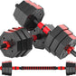 Adjustable Dumbbell Set, 5-44 lbs Free Weight Set with Connector for Barbell, Dumbbells, Push-Up Options, Fitness Exercises for Home Gym Suitable Men/Women