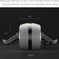 Abdominal Wheel Roller with Resistance Spring, 14.6"W Automatic Rebound Exercise Strength-Training Roller, Core Work-out Fitness Wheels with Knee Pad