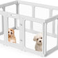 Acrylic Dog PlayPen, Clear Dog Play Pen for Puppy Cat Rabbit, Easy Assemble Pen, Preferable Small Cage, 23.6" H, 10Pcs