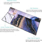 QiyI Yoga Mat Towel with Corner Pockets, Non Slip Sweat Absorbent Hot Yoga Towels, Soft Yoga Blankets with Travel Bag, Skidless Mat Cover for Workout, Gym, Fitness - 70"x26", Purple & Pink Grain