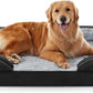 FURTIME Orthopedic Dog Bed for Extra Large Dogs - XL Washable Dog Sofa Bed Large, Supportive Foam Pet Couch Bed with Removable Washable Cover, Waterproof Lining and Nonskid Bottom, Black