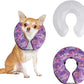 CuteBone Inflatable Dog Donut Collar with Removable Soft Fleece Covers for Small/Medium/Large Dogs and Cats After Surgery GWB06M