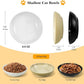 3PCS Cat Food Bowl,Ceramic Cat Dish for Indoor Cats,Wide Shallow Cat Bowls for Dry and Wet Food,Anti Whisker Fatigue Cat Plates for Kitten Cats or Dogs