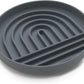 The Slowdown Bowl Silicone Slow Feeder for Cats & Dogs, Slow Eating Mealtime Solution with Modern Lick Mat Design, Reduces Gulping, Fits 1 Cup 6” Across x 1.25” Tall, Small-Charcoal
