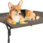 Veehoo Medium Elevated Dog Bed, Guardrail, Non-Slip, Chewproof, Washable & Breathable Teslin Mesh, Brown