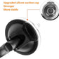 GES Rear View Mirror - 360 Degree Adjustable, Strengthen Suction Cup for Car - 5.9 x 2.2Inch - Black