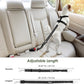 SlowTon Dog Seat Belt Harness for Car, Dog Car Harness Adjustable Mesh Breathable & Dog Seatbelt Safety Tether with Elastic Bungee for Small Medium Large Pets(Black, Single Clip, L)
