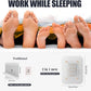 2 in 1 Foot Pads, Tear and Use Ginger Wormwood with Pure Natural Ginger Powder Bamboo Vinegar Wormwood, Bigger Adhesive ''Stay in Place'' All Night, 20 Pads
