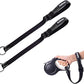PetBonus 2 Packs Short Dog Leash, Safety Wrist Strap for Retractable Dog Leash, Reflective Design and Adjustable Soft Padded Handle, Extra Layer Security for Pet Stroller (Black, Black)