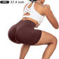 CHRLEISURE Women's 4 Packs Workout Gym Shorts, High Waisted Butt Lifting Scrunch Butt Seamless Booty Shorts