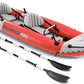 INTEX 68309EP Excursion Pro K2 Inflatable Kayak Set: Includes Deluxe 86in Kayak Paddles and High-Output Pump – SuperTough PVC – Adjustable Bucket Seat – 2-Person – 400lb Weight Capacity