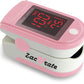 Zacurate Pro Series 500DL Fingertip Pulse Oximeter Blood Oxygen Saturation Monitor with Silicone Cover, Batteries and Lanyard (Blushing Pink)