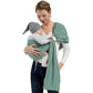 Baby Wrap Ring Sling 7-35 lbs, Baby Sling Carrier for Newborn, Toddler, Infant Holder, Lightweight Baby Carrier Wraps, Green
