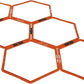 Yes4All Hex Agility Rings/Speed Rings with Carrying Bag – Hexagon Rings, Agility Hurdles for Agility Footwork Training