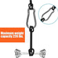 Spring Snap Hooks M5 M6 M8 M10 Carabiner Heavy Duty Carabiner Clips Galvanized Steel Quick Links Caribiniers Hammocks Hooks for Camping Hiking Outdoor Swing Pet Leash Gym