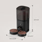 PAPIFEED 7L Automatic Cat Feeder for 2 Cats - 2.4G WiFi Timed Auto Feeder with APP Control, Cat Food Dispenser with Alexa for Multiple Cats, Detachable for Easy Clean, 1-10 Meals Per Day - Black