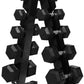 RITFIT 300/350/450/650/180/200/210 LB Rubber Hex Dumbbells Set with Optional Dumbbell Rack, Multi Weight Set to Choose, Ideal for Home Gym and Fitness