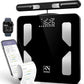 FITINDEX Body Composition Scale for Body Weight, Smart 8-Electrodes with BMI, Body Fat, Muscle Mass, 50 Composition Measurements, Bluetooth