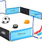 2-in-1 Knee Ice Hockey Set Rink Soccer Ball Indoor Mini Goals Set Include 2 Knee Hockey Sticks, 2 Goals, 12 Side Panels and an Inflatable Soccer Ball