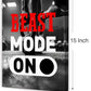 Inspirational Gym Wall Decor,Fitness Quotes Wall Art,Beast Mode on Canvas Wall Decor for Home Gym