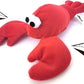 JKW Squeaky Dog Toy for Small & Medium Dogs, Puppy Plush Toys (S, Lobster)