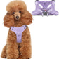 Dog Harness Step in Dog Vest Harness, Reflective Adjustable Puppy No Pull Harness Breathable Soft for Small and Medium Dogs Cats, Violet Purple, XS