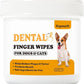 Finger Brushes for Dental Care of Pets, Teeth Cleaning Finger Wipes, Dog Dental Wipes, Reduce Plaque & Tartar, Freshen Breath, Safe & Natural Pet Dental Wipes for Dogs Teeth