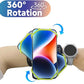 Wristband Phone Holder for Running, 360°Rotation & Detachable Sports Armband with Key Holder for iPhone 16/15/14/13/12/Pro/Pro Max/XS/XR/X/8/7/6/Plus, Fits 4.5-7 Inch Smartphones (Green)