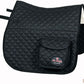 HILASON Western Horse Luxury Quilted Saddle Pads with Pockets | Pad