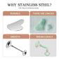 Stainless Steel Facial Roller & Gua Sha - Metallic Gua Sha, Gua Sha Facial Tools 304 Stainless Steel, Face Body Treatment, Reduce Puffiness, Lymphatic Drainage, Facial Tension