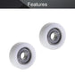 MroMax Roller Idler Bearing Pulley-8 x 32 x 12mm Sliding Conveyor Nylon Wheel with 608Z Bearing for Furniture, Hardware Accessories and Mobile Door White 4Pcs