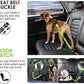 SlowTon Dog Seat Belt, Adjustable Dog Safety Belt Leash, 2 in 1 Latch Bar Attachment Dogs Car Seatbelt with Elastic Nylon Bungee Buffer, Reflective Nylon Belt Tether(VL,35.5in)