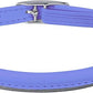 OOPSDOGGY Rolled Leather Cat Collar with Bell, Reflective Kitten Collars with Buckle Include Safety Elastic Strap - Adjustable Small Pet Collars for Boy Girl Cats (Lilac)