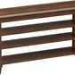Shoe Bench Storage Rubberwood, Entryway Bench with 3-Tiers Height Adjustable, Shoe Rack Front Door Entrance Organizer for Hallway Living Room, Mudrooms, Walnut,39.4"