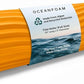 Oceanfoam Tidal Roller - Gold - Muscle Massage Foam Roller for Back Pain & Stretching - Firm and Ergonomic Wide Wave Textured - Yoga, Athletics, & Wellness - Full Size, 20" x 5"