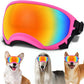 Medium Dog Sunglasses with Adjustable Strap UV Protection, Winproof Dog Puppy Sunglasses, Suitable for Medium Dog Pet Glasses, Dogs Eyes Protection,Soft Dog Goggles