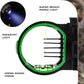 LWANO 5 Pin Bow Sight with Rheostat Light and Reversible Mount Design