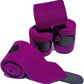 Horse Polo Leg Wraps Soft Fleece Wraps Equestrian Leg Bandage 4-Pack (Purple, Cob(8.2ft))