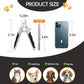 Dog Nail Clippers and Trimmers with Nail File, Ultra-Sharp 4CR13 Stainless Steel Blades Pet Grooming Nail Clippers for Small Medium-Large Breeds