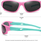 DYLB 3 Pack Flexible Kids Polarized Sunglasses For Boys Girls With Strap, Sport Sunglasses for Children Age 3-10.