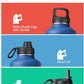 Water Bottle Insulated 64 oz with Straw & 3 Lids, Coolflask Half Gallon Water Jug Large Metal Stainless Steel Wide Mouth for Sports, Gym or Office, Non-BPA Keep Cold 48H Hot 24H, King's Blue