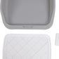 Fabater Dog Potty Toilet Training Tray, Portable Multifunctional Mesh Puppy Training Toilet Pad Holder with Bafflel for Small Dogs Puppies (Gray)