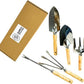 Gardening Tools - Perfect Garden Tools for Women or Men - Small Heavy Duty Gardening Hand Tools with Trowel, Transplanter, Fork, Rake, and Cultivator - Ergonomic Design Gardening Kit