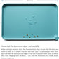 Hoki Found Silicone Pet Food Mats Tray - Non Slip Cat & Dog Bowl Mats - Waterproof & Pet-Friendly for Carpet - Glacier